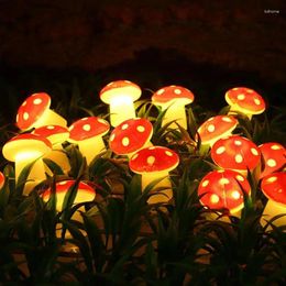 Party Decoration Battery/USB Operated Mushroom Light DIY Fairy String Lamps LED Lights For Patio Decor