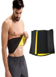 Men039s Body Shapers Mens Waist Trainer Shaper Slimming Belts Adjustable Cinchers Sauna Sweat Fat Reduce Wear Trainers5715538