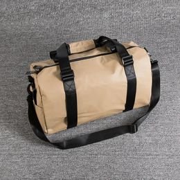 Duffel Bags Causal Men Nylon Zipper Shoulder Bag Vintage Teenager School Tote Streetwear Travel Gym Commuter Crossbody Duffle
