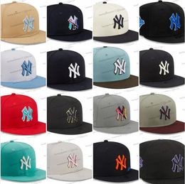 2024 Newest 29 Colours USA New York Baseball Adjustable Hat Black Basketball Cap Men Vintage Flat Sport Base Ball Snapback Caps Letters Bone Chapeau Ma19-07