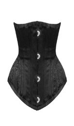 Waist trainer Gothic Underbust Corset and Waist cincher steampunk Bustiers Top Workout Shape Body sexy lingerie Slimming Belt LJ207126780