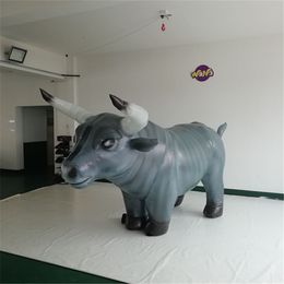 wholesale 6m 20ft length Inflatables Bull Suit Funny inflatable bullfight costumes inflatable bull mascot costume For City Decoration