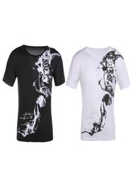 Men Male Summer T Shirt Fashion Print Slim Fit Men Top TShirts Short Sleeve ONeck Floral Tee Shirt Homme Plus Size Man Clothes4549393