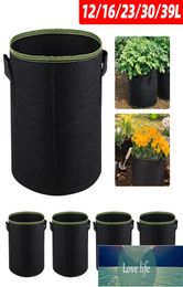 5 Pcs 310 Gallon Grow Bags Felt Plant Grow Pot Potato Tomato Planting Bag Garden Vegetables Plant Bags Fabric Flower Pots Factory2717421