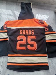 Hockey jerseys Physical photos Barry Bonds Black Men Youth Women High School Size S-6XL or any name and number jersey