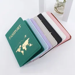 Storage Bags Unisex Passport Holder Women Thin Slim Personalise Travel Wallet Gift Leather Men Card Case Cover Colourful