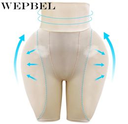WEPBEL High Waist Fengye Sponge Pad Shorts Panty Women Shapewear for Tummy Control Mid Thigh Body Shaper Bodysuit Shaping Y2007062274614