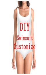 CLOOCL 3D Printed Women Swimsuit Personalized DIY Bathing Suit Ladies Swimsuits One Piece Cartoon Floral Animal Creativity Design 3515720