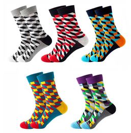 Men039s Colourful Cotton Socks Gradient Colour Dress Cool Colourful Fancy Novelty Funny Crew Socks For Women High Quality1294609