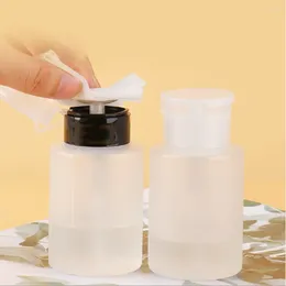 Storage Bottles 60/150ml Nail Refillable Empty Pump Dispenser Art Polish Remover Cleaner Makeup Bottle Manicure Tool