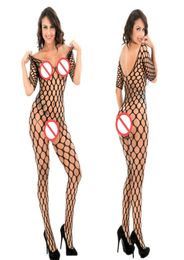 Pantyhose Mujer Sexy Socks Woman Fishnet Fence Jambo Net Diamond Mesh Long Sleeve Bodystocking Stockings Erotic Lingerie Bodysuit 8537478