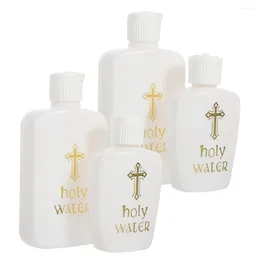 Vases 4Pcs Plastic Holy Water Bottle Christian Blessing Altar Supply Religious