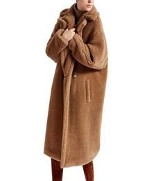 Winter Faux Fur Coat Teddy Bear Brown Fleece Jackets Women Fashion Outerwear Fuzzy Jacket Thick Overcoat Warm Long Parka Female2125573