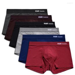 Underpants Men's Underwear Cotton Open Combed Boxer Mid-rise Waist Loose Fashion Large Size Men