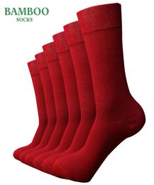 MatchUp Men Bamboo Socks Breathable AntiBacterial man Business Dress Socks 6 Pairs7648873