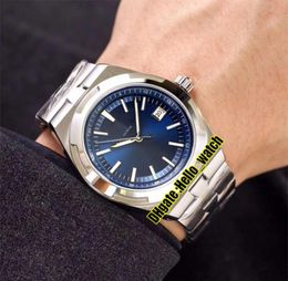 Cheap New Overseas 4500V110AB128 Blue Dial A2813 Automatic Mens Watch Date Stainless Steel Bracelet High Quality Sport Gents Wat6317447