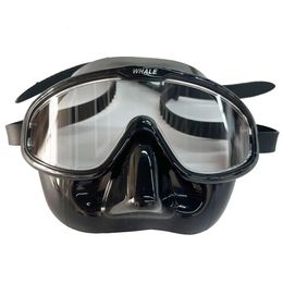 Diving Mask Full Face Transparent Lens Anti Mist Water Lung Diving Mask Swimming Glasses Inflatable Diving Goggles 240429