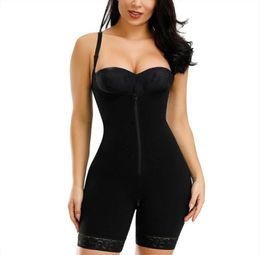 Body Shaper Women 3 Layers Breasted Butt Lefter Panties Waist Trainer High Waist Shapewear Bodysuit Plus Size Underwear Z1210307M8381622