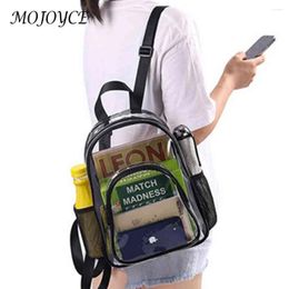 Backpack Stadium Approved Travel Waterproof Fashion Transparent PVC Clear Backpacks See Through Casual Simple For Outdoor Hiking