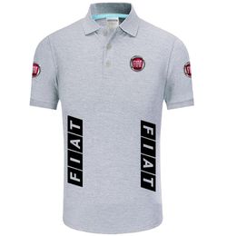 Summer High quality brand Fiat logo polo short sleeve shirt Fashion casual Solid Polo Shirt unisex shirts9946459