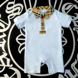 Baby Boys Girls Brand Romper Summer Kids Sumps Sumpsuits Noworodka bawełniane litery nadrukowane bajek niemowlę