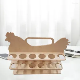 Kitchen Storage Wooden Eggs Convenient Rack Practical Container Space Saving Kitchenwares Cooking Supplies