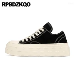 Casual Shoes Elevator Creepers Suede Trainers Flats Designer Women Luxury 2024 Breathable Muffin Canvas Girls Sneakers Sport Platform