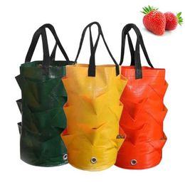 Planters Pots Reusable flowerpot PE growing bag used for vegetable growing bag outdoor plant growing bag hanging strawberry potato flower bagQ240517