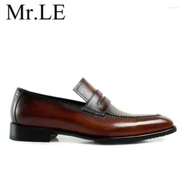 Casual Shoes Men Dress Spring Wedding Fashion Office High Quality Leather Comfy Business Man Formal 2024