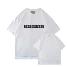 Luxury mens t shirt designer Esse Fashion Simplesolid Black Letter Printing Tshirts White Men Casual Loose Women Tees summer women tshirt for men trendy outfit