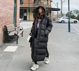 Long Winter Jacket Parka Hem Extra Maxi XLong Women Coat Large Size Plus Female Overcoat Clothing Outerwear Cotton Down Hood9790971