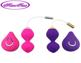 Man nuo Wireless Remote Vibrating Egg ben wa ball kegel exercise Vaginal Ball USB Rechargeable Sex toy for Women Masturbator C18111295372