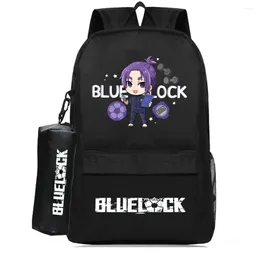 Backpack BLUE LOCK Large Capacity Oxford Travel Korean Style Schoolbag For Junior High School Students Laptop Rucksack Book Bag