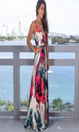 designer dress Evening Gown Party Long Maxi Dress Summer Sundress Clothing dresses for womens Female Beach skirt sexy Girls Print Short Sleeve Boho Dress9674064