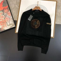 Marka Tasarımcısı Klasik Düz Renk Kazak Kazak Sweater Crewneck Erkek ve Kadınlar İçin Uzun Kollu Gevşek