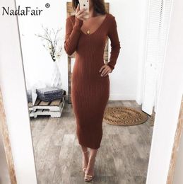 Knitted Sweater Bodycon Dress Women Stretchy Long Sleeve Off Shoulder Sexy Black White Red Knit Winter Midi Dresses9787593