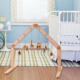 Carpets Wooden Play Gym Frame Infant Activity Baby Fitness