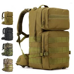 Backpack 55L Large Capacity Outdoor Mountaineering Bag Army Waterproof Sports Running Travel