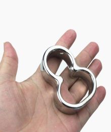 Stainless Steel Male Root Ring Scrotum Pendant WeightBearing Penis Bondage Cockrings Sex Toys for Men BB23256414323