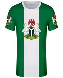 NIGERIA male youth t shirt diy custom made name number tshirt nation flag nigerian college print text po clothes9324651