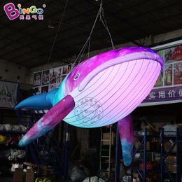 Factory direct sales of Coloured lights, whale inflatable models, marine creatures, bars, shopping malls, hanging ornaments, pendants