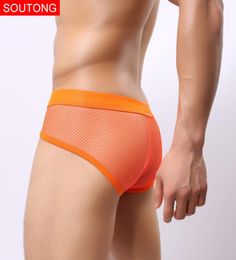 Soutong Sexy Men Underwear Transparent Mesh Mens Boxers Briefs Cotton Cueca Gay Male Underwear Sexy Men039s Briefs2499945