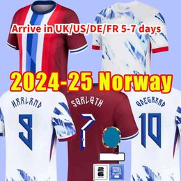 Soccer Jerseys Camisetas NorwaIES HAALAND 2024 Euro Cup noruega National Team Soccer Jersey Home Away ERLING ODEGAARD OSCAR BOBB Football Shirts Kids Kit Set