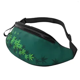 Backpack Leaves Tropic Waist Bag Fanny Pack Women Bags For Adjustment Casual Unisex Polyester Outdoor Running