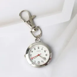 Keychains Watch Keychain Form Men Digital Clip Small Pocket Portable Seconds Luminous Key Ring