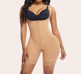 Women039s Shapers Women Fajas Colombian Tummy Control Hip Lift High Double Panty Waist Trainer Body Shaper Sexy Lingerie Sheath1896141