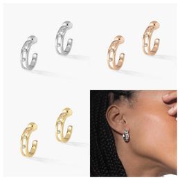 Stud 2024 New Fashion Earrings for Women S925 Sterling Silver Luxury Jewellery Party Gift Q240517