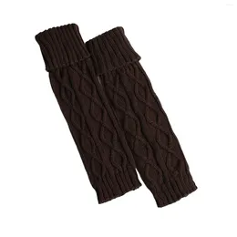Women Socks Cable Knit Comfortable To Wear Skin-friendly Foot Cover Suitable For Outdoor Indoor Party
