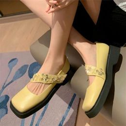 Casual Shoes Oxfords Women's Flower Cow Leather Mary Janes Ankle Boots Flat Platform Creepers Round Toe Comfort Office Elegant