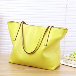 Shoulder Bags 2024 European And American Style Cross Border Leather Women's Bag Candy Colour Leisure Fashion Simple Large Capacity Portable
